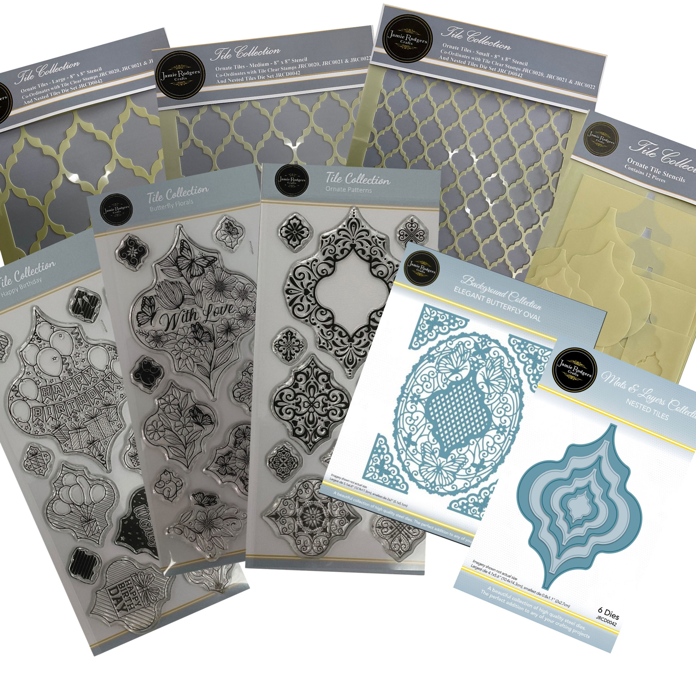 Jamie Rodgers Crafts Tile Collection Bundle Pack | Craftmania Stock Photo