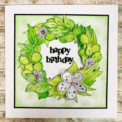Thumbnail: Medley of Leaves 5 Stamp Set By Sweet Huni Designs - Craftmania Stock Photo 3