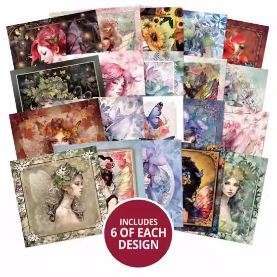 Thumbnail: The Square Little Book of Floral Fairies by Hunkydory - Craftmania Stock Photo 3
