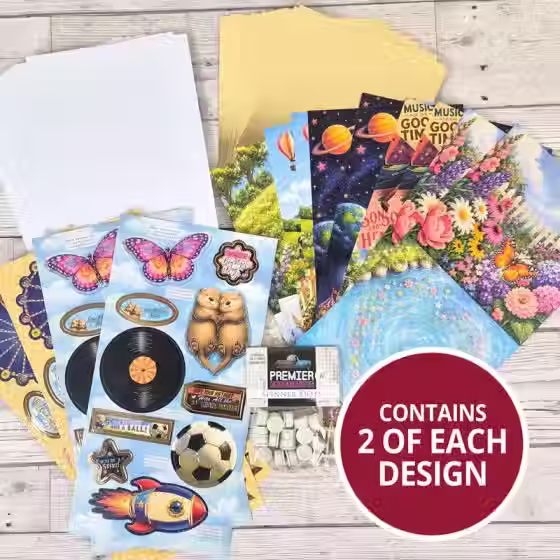 Super Spinners Concept Card Kit By Hunkydory- Craftmania Stock Photo 1