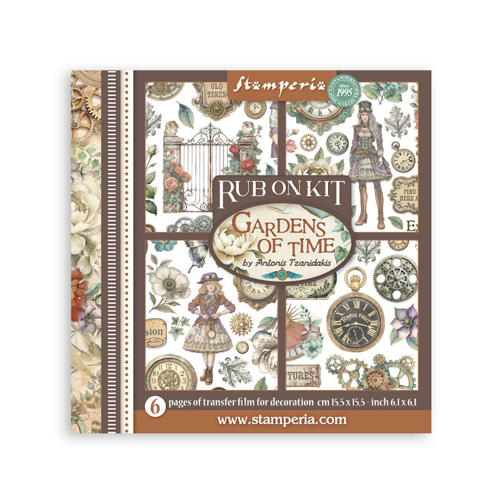 Gardens of Time Rub-on Kit By Stamperia - Craftmania Stock Photo 1