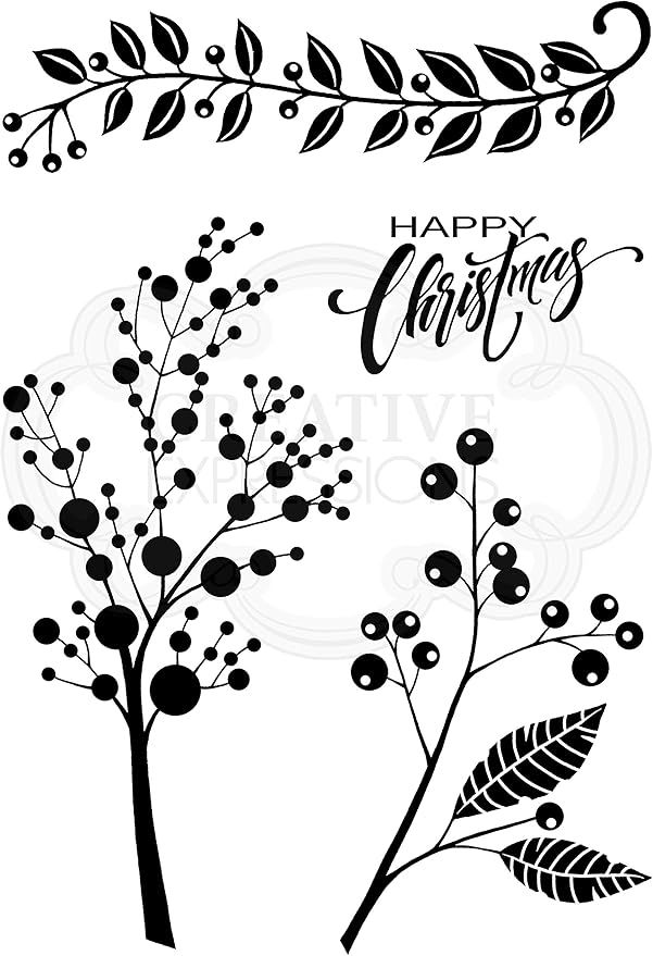 Berry Spray - Clear Magic Stamp By Jane Gill - Craftmania Stock Photo 1