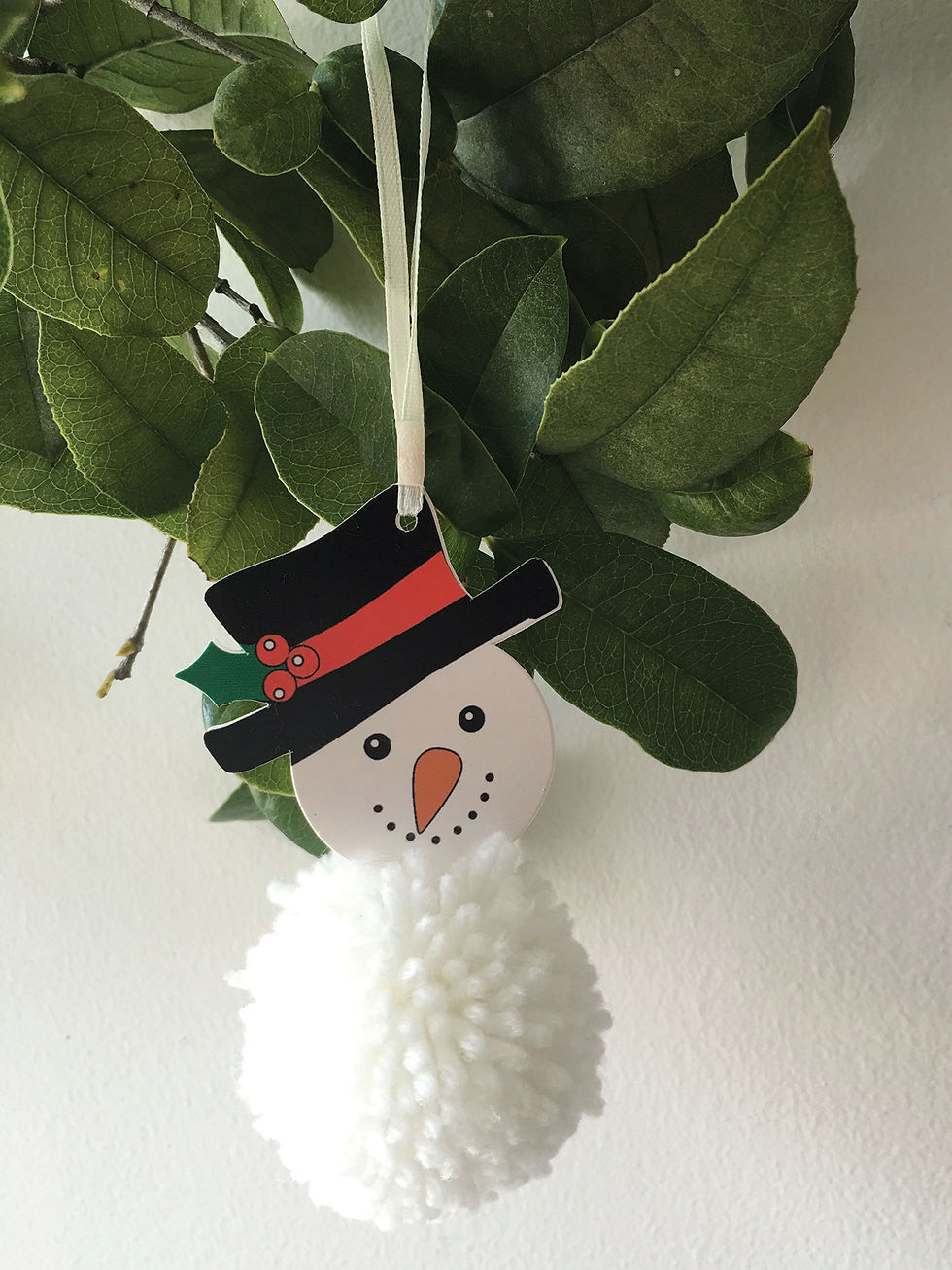 Snowman - - Pom Pom Decoration Kit By Trimits - Craftmania Stock Photo 2