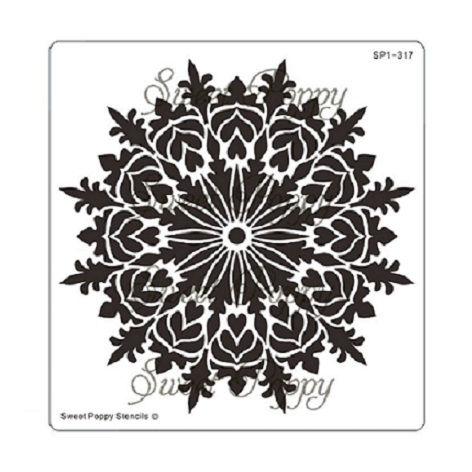 Heart Mandala stencil by Sweet Poppy - Craftmania Stock Photo 1