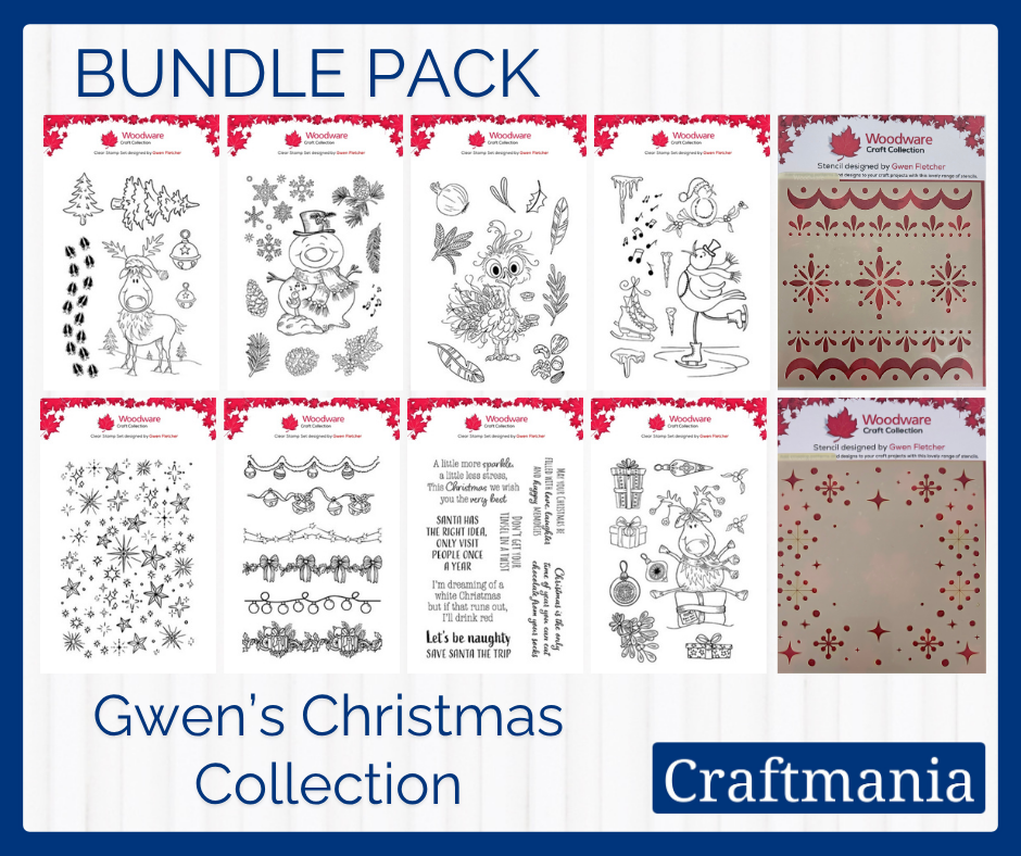 Bundle - Woodware Christmas Collection By Gwen Fletcher - Craftmania Stock Photo