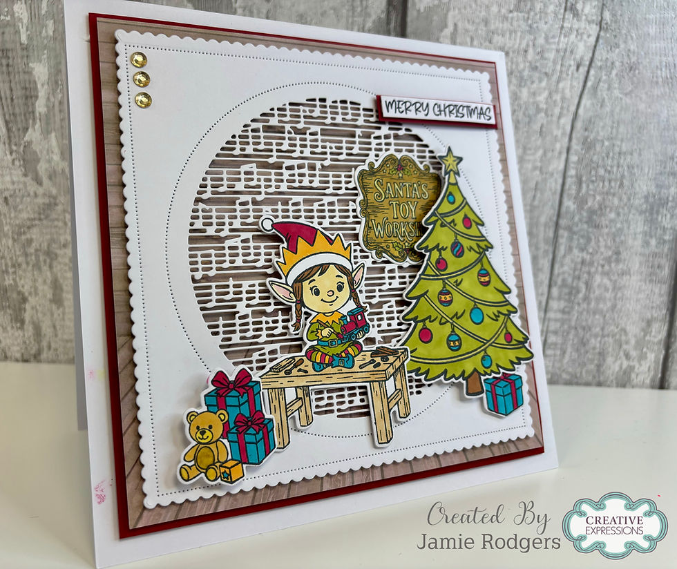 Thumbnail: Santa's Workshop Stamp & Die Set – The Cuddly Clan Collection By Jamie Rodgers - Craftmania Stock Photo 11