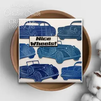 Thumbnail: Vintage Cars - Craft Die - By Sue Wilson - Craftmania Stock Photo 4