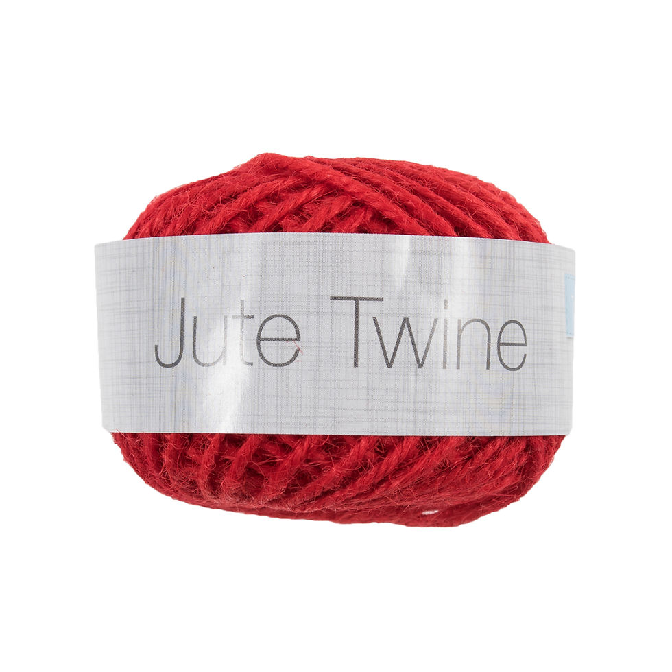 Red  - Jute String By Trimits - Craftmania Stock Photo 1
