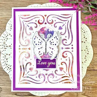 Thumbnail: Pierced  Oval Heart Frame - Craft Die By Jamie Rodgers - Craftmania Stock Photo 3