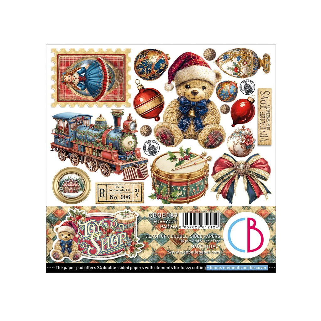 Toy Shop Fussy Cut Pad - 6"x6" By Ciao Bella - Craftmania Stock Photo 1