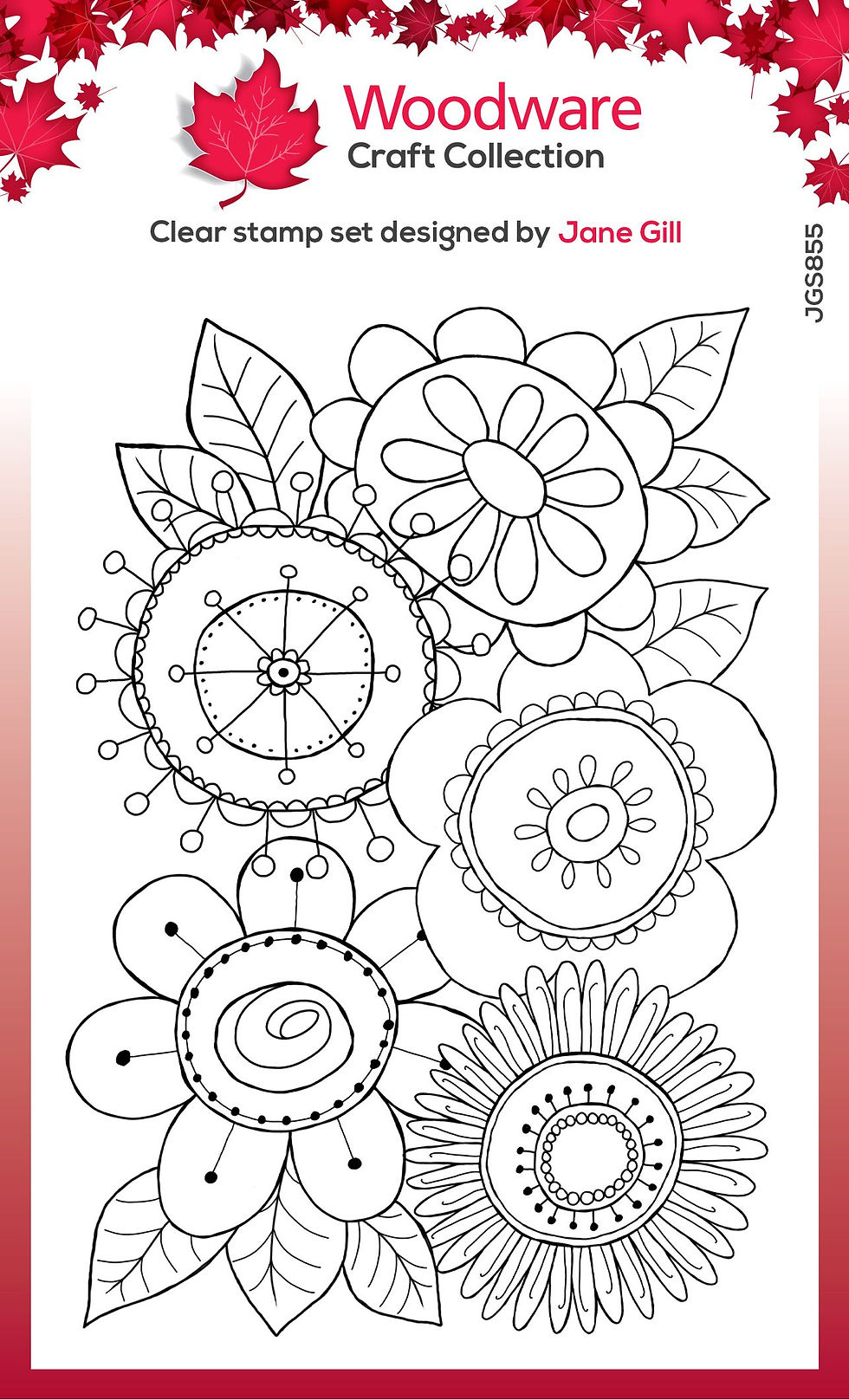 All Bunched Up - Singles Petal Doodles Stamp Set By Jane Gill - Craftmania Stock Photo 1