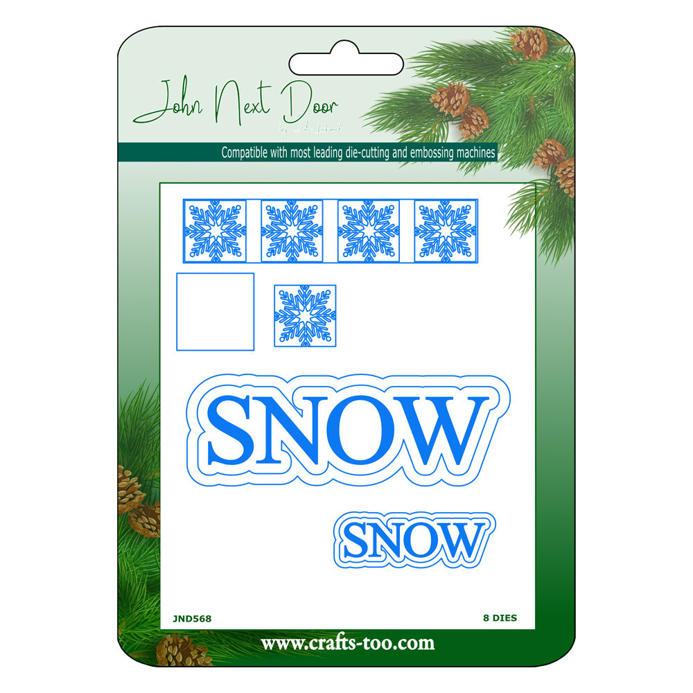 Festive Snow - Craft Die By John Next Door - Craftmania Stock Photo 1
