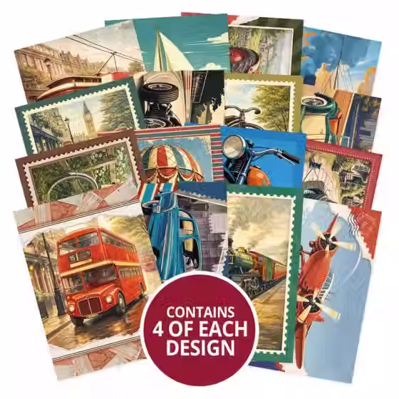Vintage Transport  - Pocket Pad By Hunkydory - Craftmania Stock Photo 2