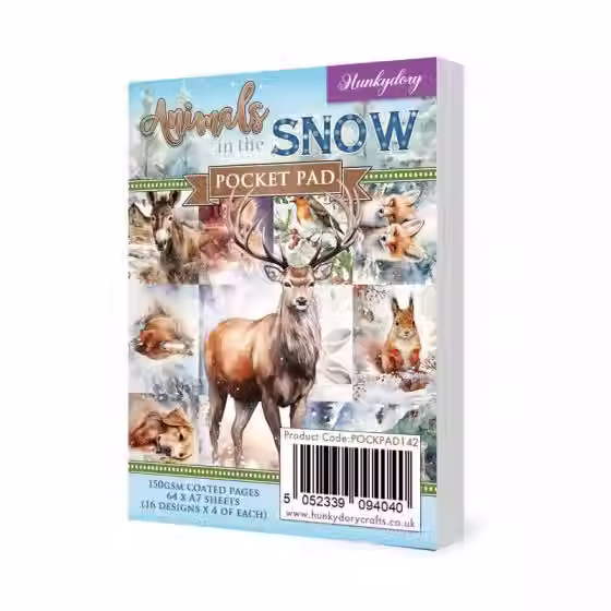 Animals in the Snow - Pocket Pad By Hunkydory - Craftmania Stock Photo 1