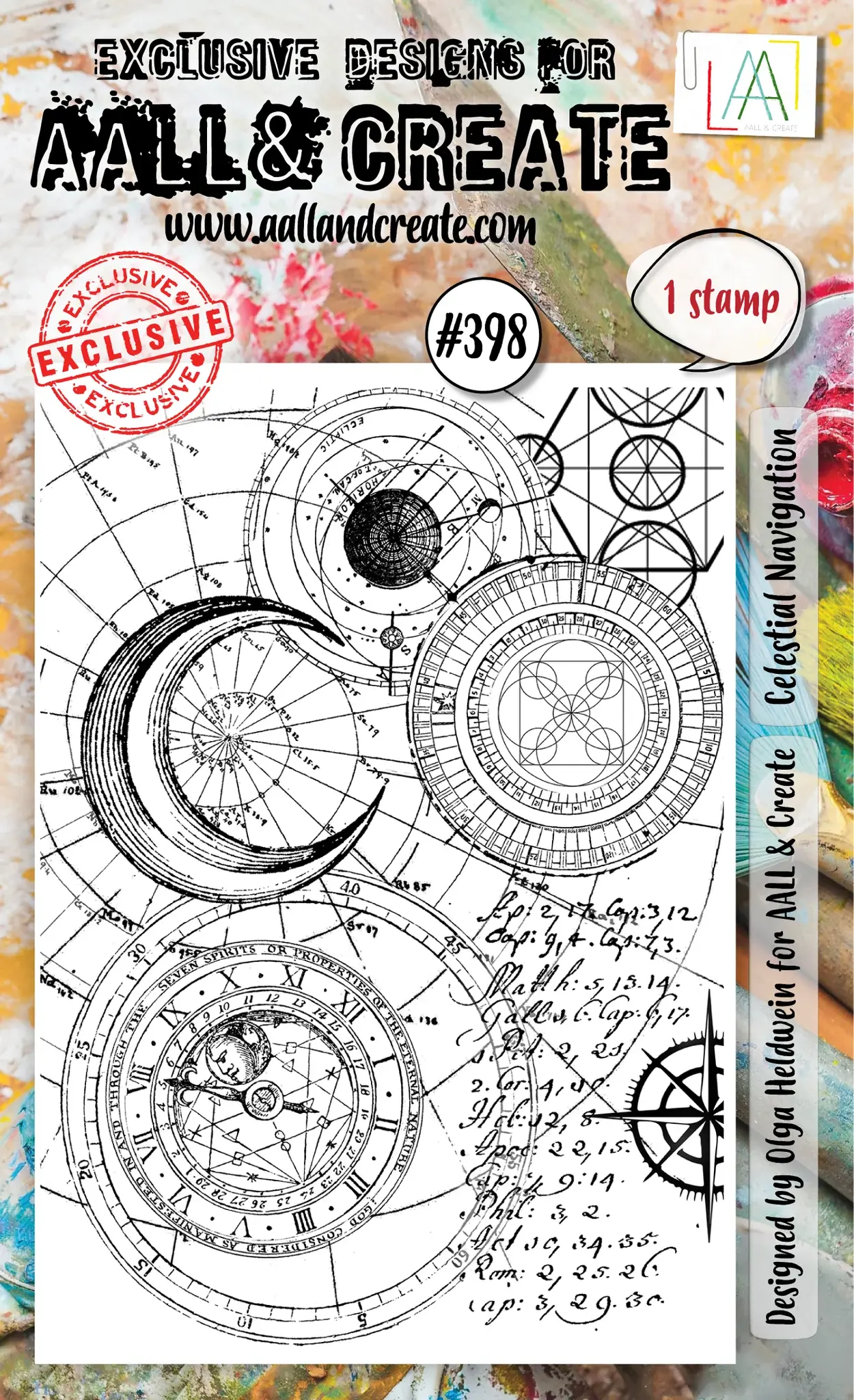 Celestial Navigation - A6 Stamp Set By AALL & Create - Craftmania Stock Photo 1