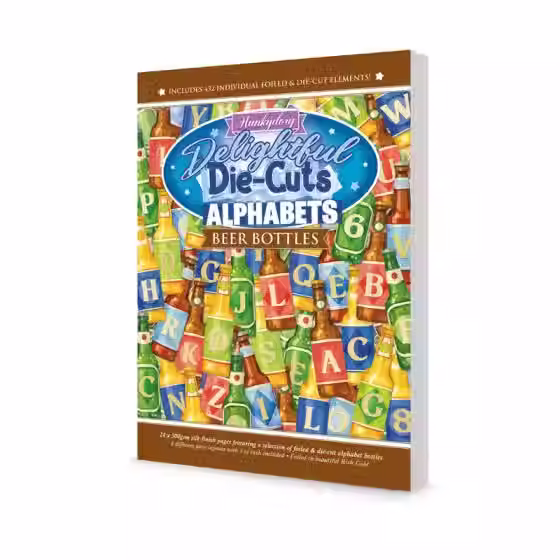 Beer Bottles - Delightful Die-Cuts Alphabets By Hunkydory - Craftmania Stock Photo 1