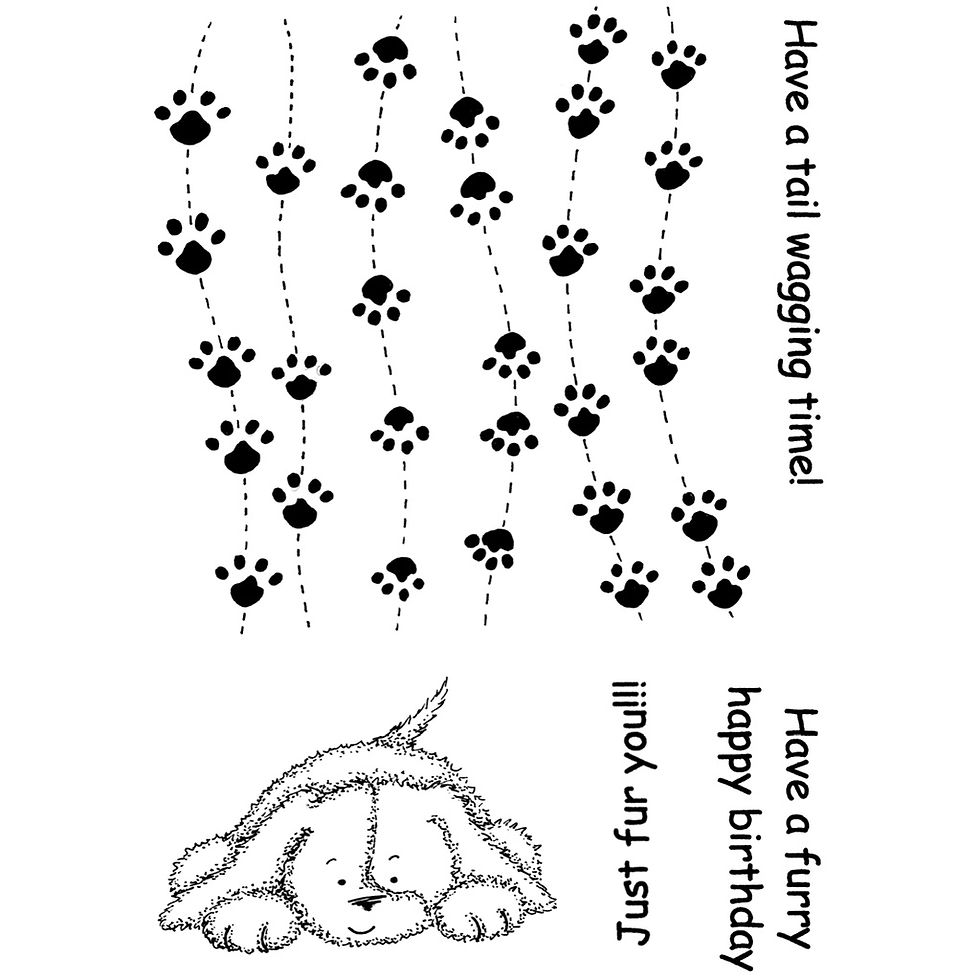 Everyday Dog Prints - clear stamp set By Lindsay Mason - Craftmania Stock Photo 1