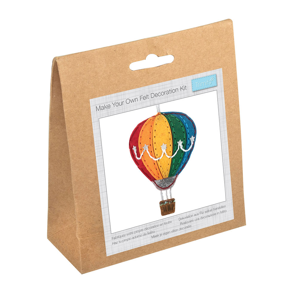 Hot Air Balloon - Felt Decoration Kit By Trimits - Craftmania Stock Photo 1