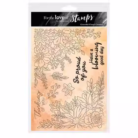 Graceful Floral Corners - For the Love of Stamps By Hunkydory - Craftmania Stock Photo 1