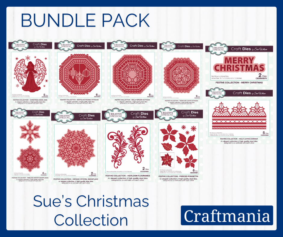 Bundle - Festive Collection Craft Die Bundle by Sue Wilson - Craftmania Stock Photo 1