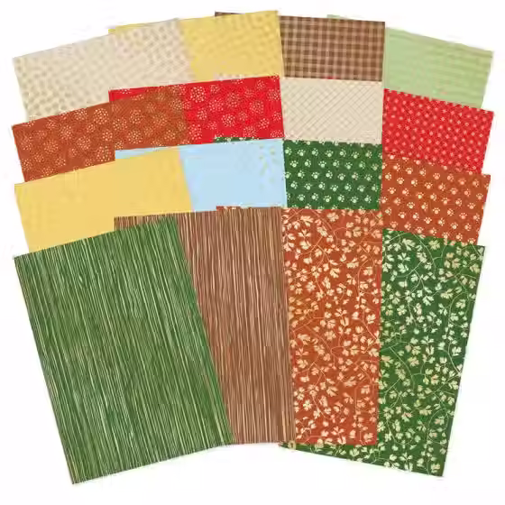 Toadstool Forest Foiled Edge-to-Edge Cardstock By Hunkydory - Craftmania Stock Photo 1