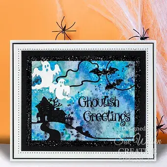 Thumbnail: Ghoulish Greetings - Craft Die By Sue Wilson - Craftmania Stock Photo 3