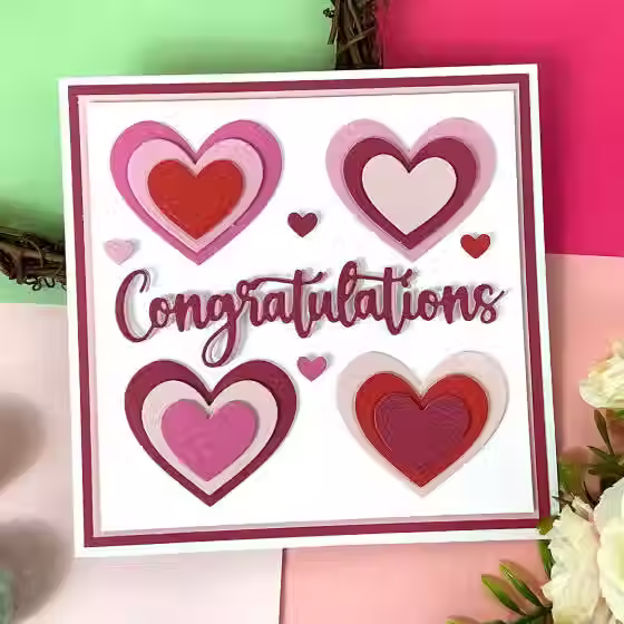 Thumbnail: Congratulations  - Everyday Greetings - Moonstone Combos By Hunkydory - Craftmania Stock Photo 3