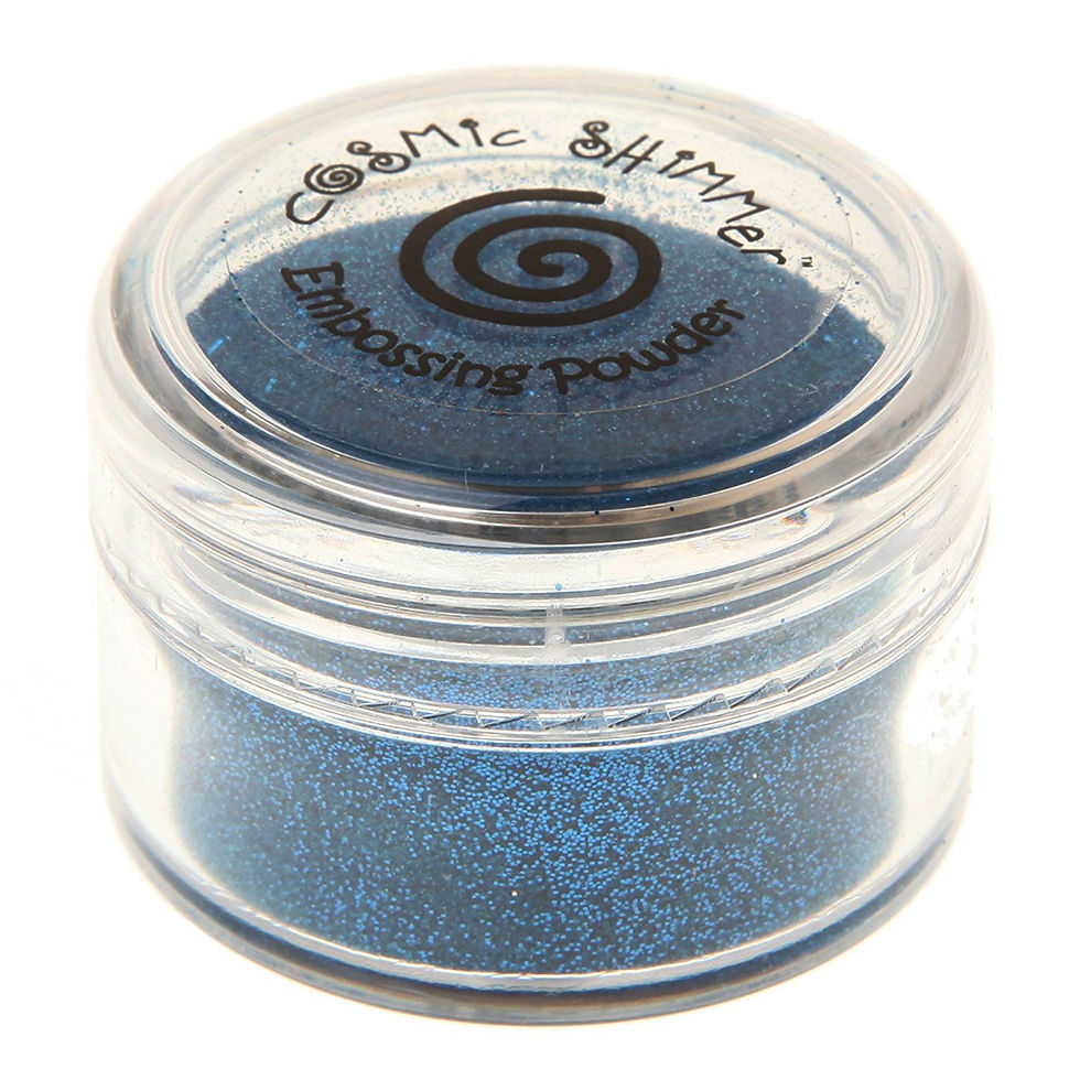 Blue Zircon Sparkle Embossing Powder By Cosmic Shimmer - Craftmania Stock Photo 1