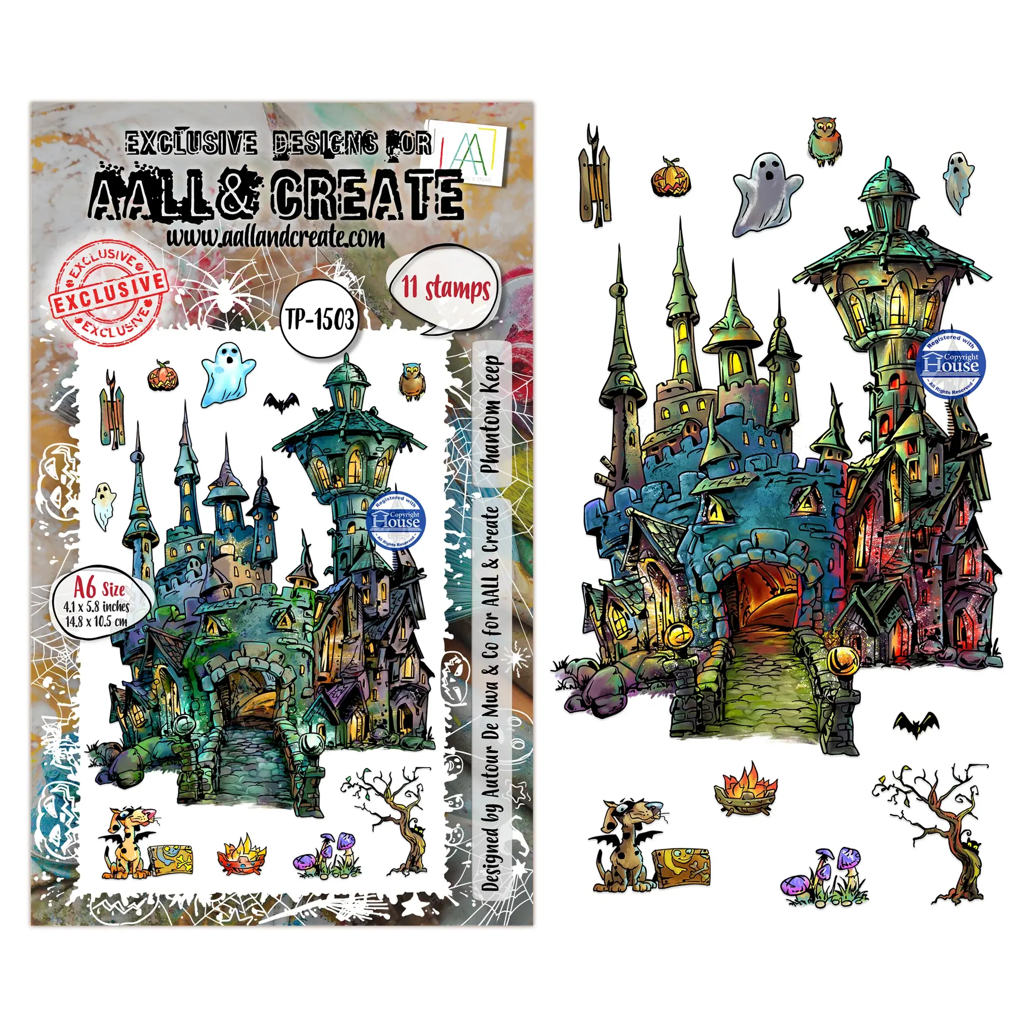 Phantom Keep - A6 Stamp Sets By AALL & Create - Craftmania Stock Photo 1
