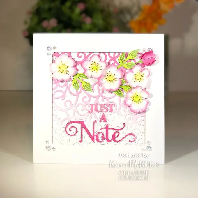 Just A Note - Noble Shadowed Sentiment By Sue Wilson - Craftmania Stock Photo 2