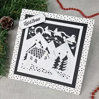 Thumbnail: Pierced Let It Snow - Craft Die By Jamie Rodgers - Craftmania Stock Photo 4