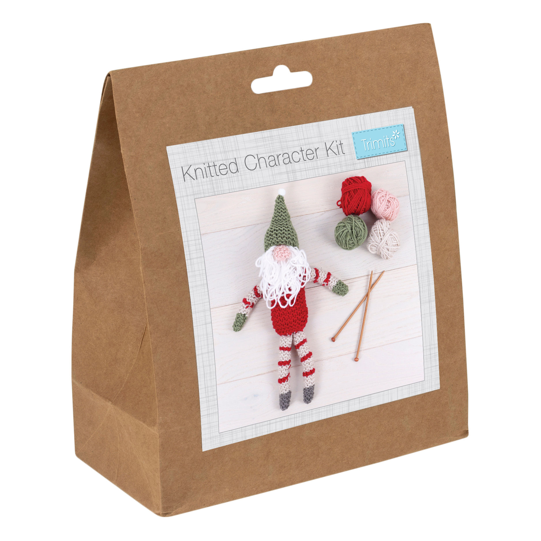 Christmas: Gonk - Knitting Kit: Character By Trimits - Craftmania Stock Photo 1