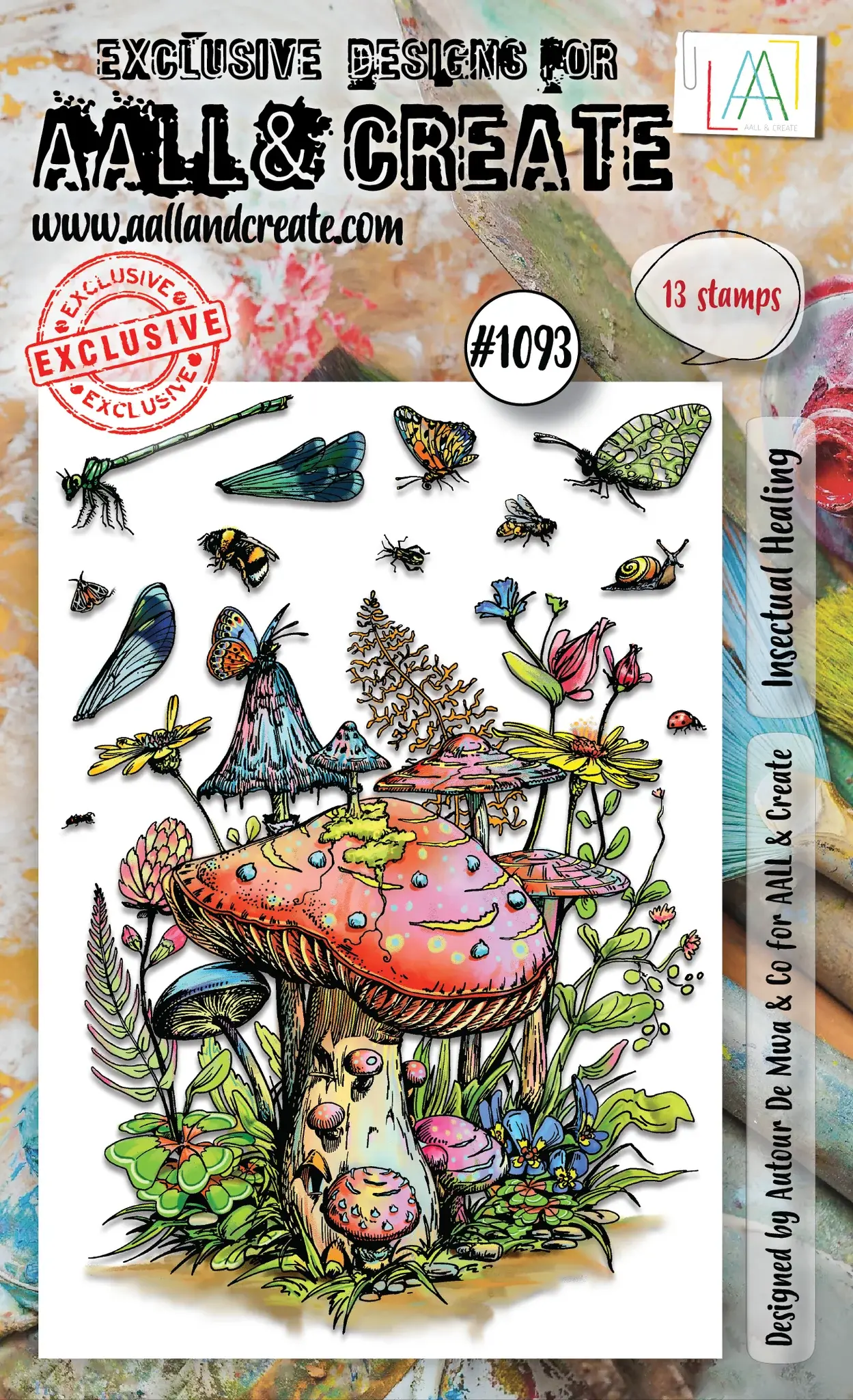 Insectual Healing - A6 Stamp Set By AALL & Create - Craftmania Stock Photo1