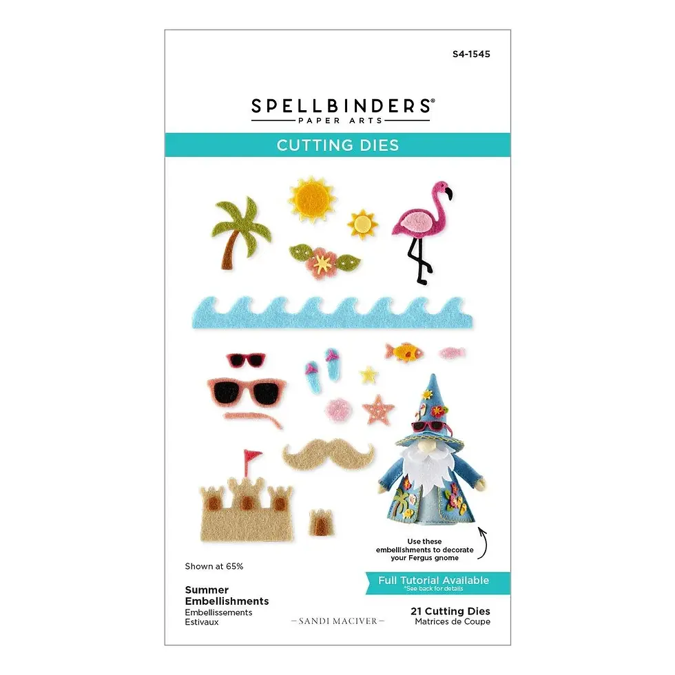 Summer Embellishments - Etched Dies by Sandi MacIver For Spellbinders - Craftmania Stock Photo 1