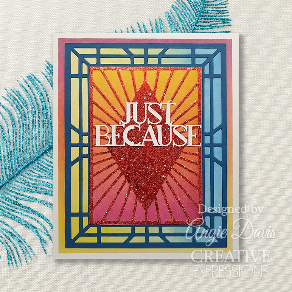 Thumbnail: Art Deco Diamond Radiance  - Background Craft Die By Sue Wilson Craftmania Stock Photo 7