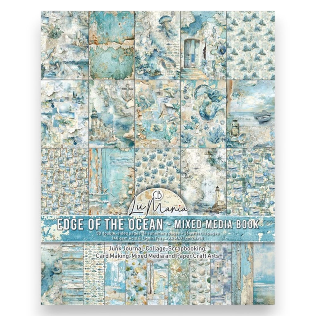 Edge of the Ocean - Mixed Media book By Ciao Bella - Craftmania Stock Photo 1
