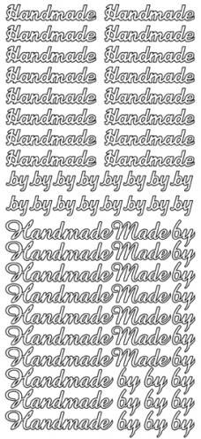 Hand made By -  Silver on Silver - Peel Offs - Craftmania Stock Photo