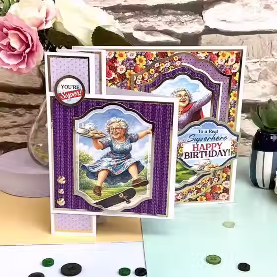 Thumbnail: Golden Oldies - Senior Moments Topper Sheet - Life in Full Colour - By Hunkydory - Craftmania Stock Photo 3