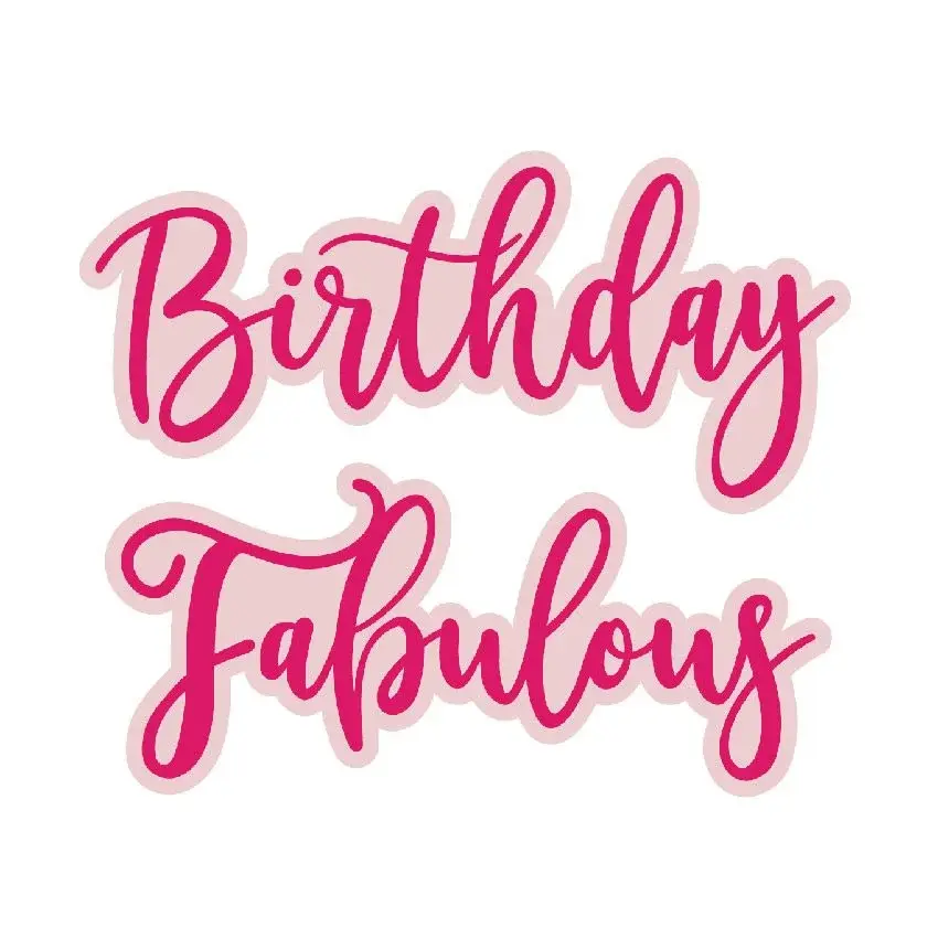 Birthday Sentiment Builder Die & Stamp Set By Chloe's Creative Cards - Craftmania Stock Photo 2