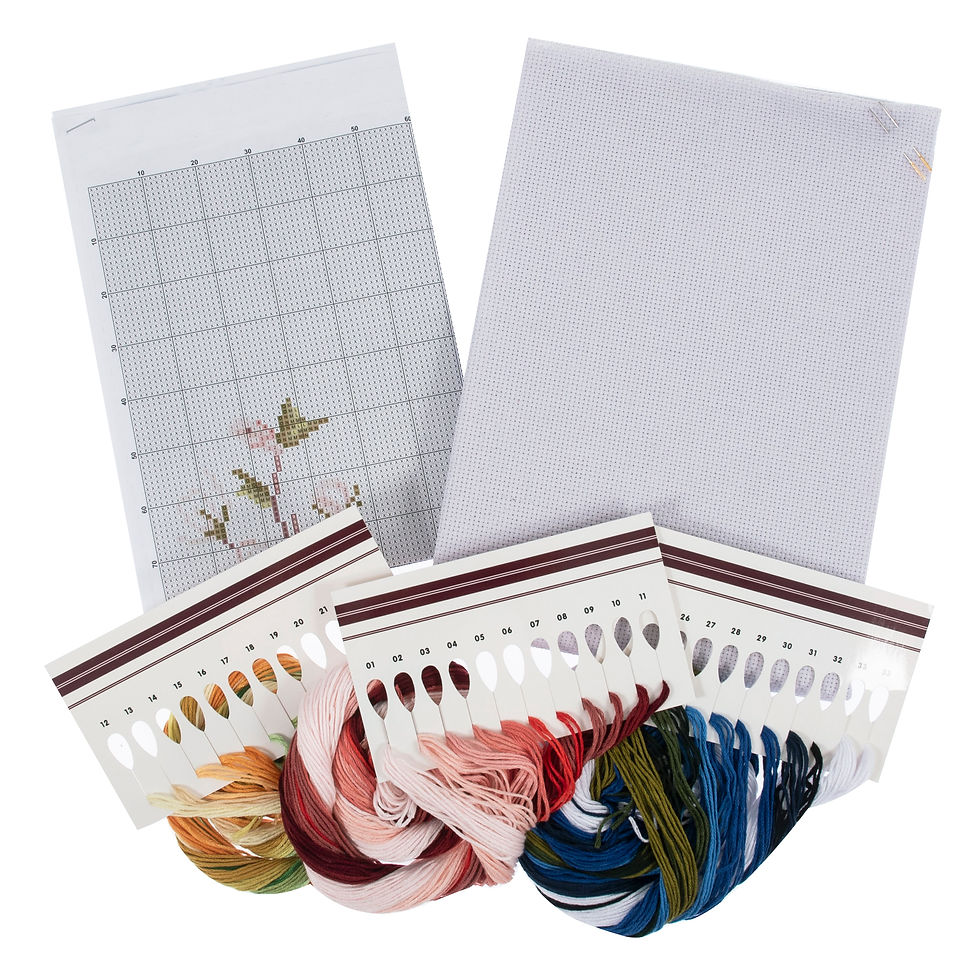 Thumbnail: Peacock - Extra Large Counted Cross Stitch Kit By Trimits - Craftmania Stock Photo 3