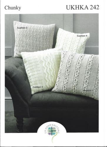 Cushions - Chunky - Knitting Pattern By Ukhka - Craftmania Stock Photo 1