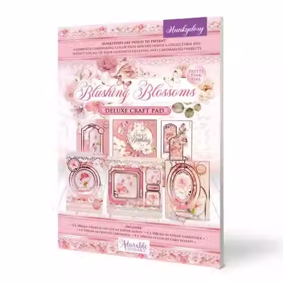 Blushing Blossoms - Deluxe Craft Pads By Hunkydory - Craftmania Stock Photo 1