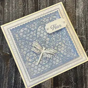 Thumbnail: Dragonfly Trellis Aperture - Craft Die By Jamie Rodgers