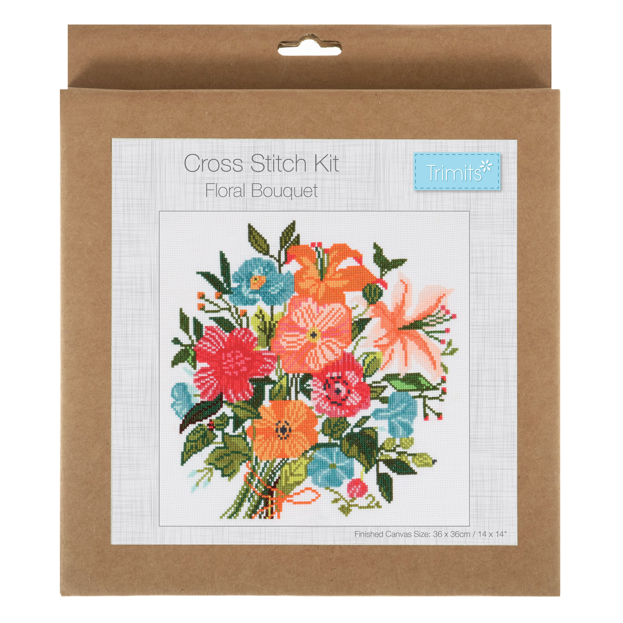 Floral Bouquet - Large Counted Cross Stitch Kit By Trimits - Craftmania Stock Photo 1