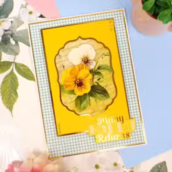 Thumbnail: Pretty Pansies - Pocket Pad By Hunkydory - Craftmania Stock Photo 5