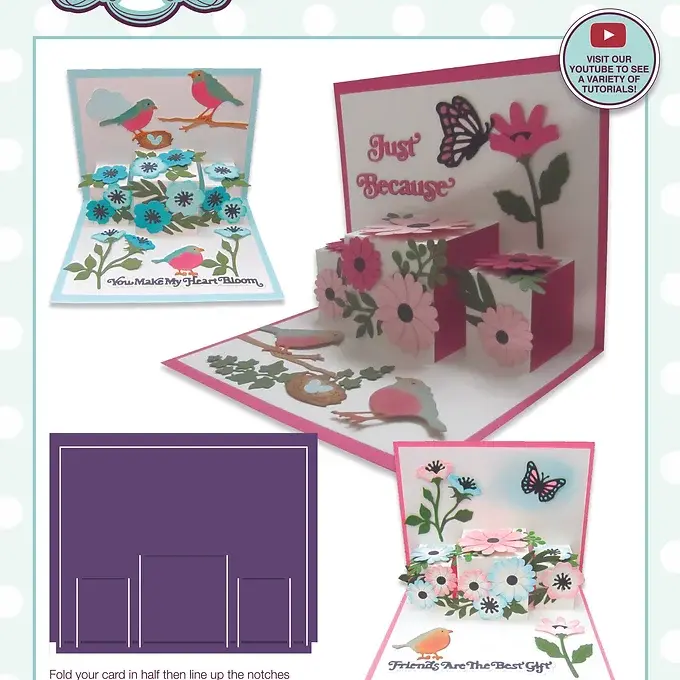 Pop Up 3D Card Maker B Craft Die By Sue Wilson - Craftmania Stock Photo 2