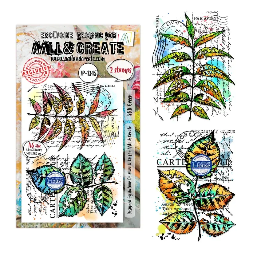 Still Green - A6 Stamp Set By AALL & Create - Craftmania Stock Photo1
