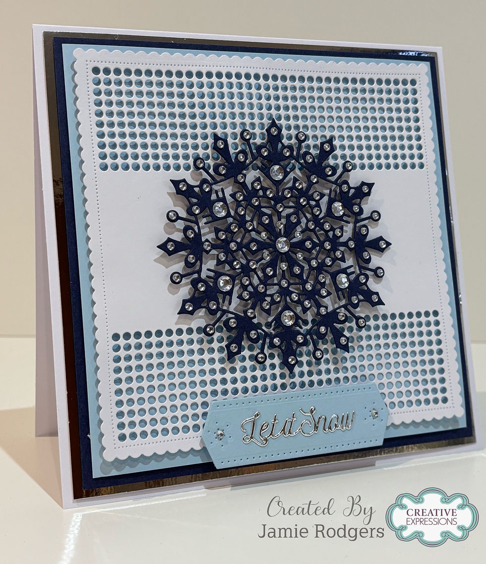 Snowflake Craft Die - Dies To Dot Collection By Creative Expressions - Craftmania Stock Photo 2