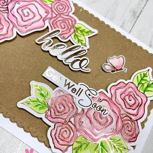 Thumbnail: Fabulous Florals Die Cut Foilables By Sweet Huni Designs - Craftmania Stock Photo 4