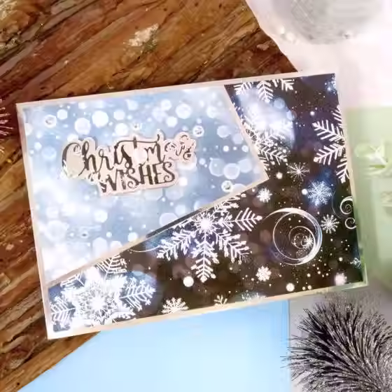 Thumbnail: Snowy Skies & Brilliant Bokeh - Duo Design Paper Pads By Hunkydory - Craftmania Stock Photo 3